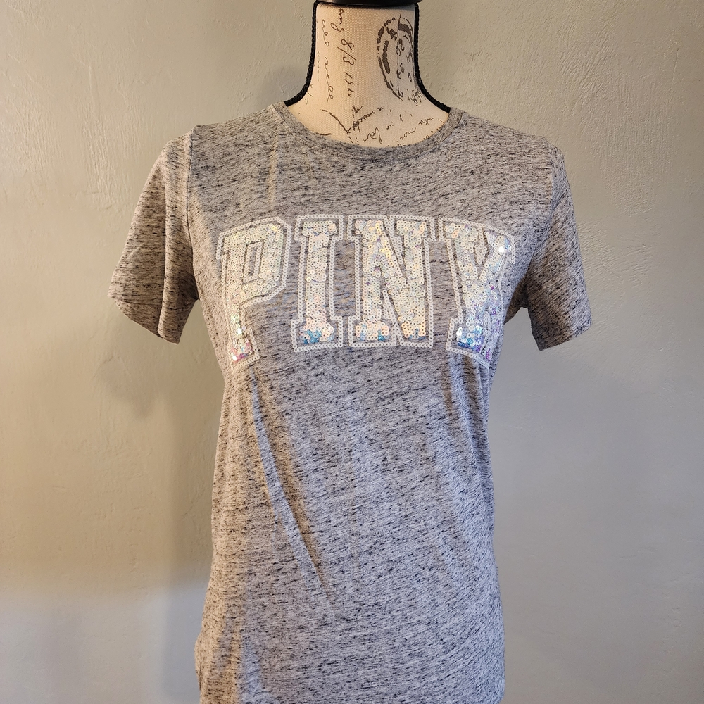 PINK Victoria's Secret Heather Gray Tee